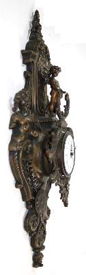 Bild Nr.2: 137-2528 Kartelluhr Bronze: (Uhren)