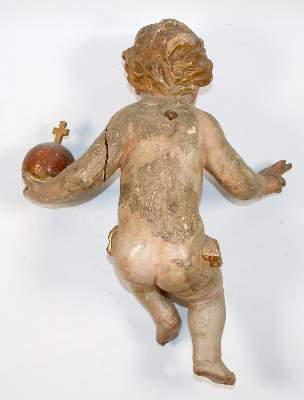 Bild Nr.2: 137-2550 Christuskind mit Reichsapfel.: (Volkskunst, Religiöse Volkskunst)