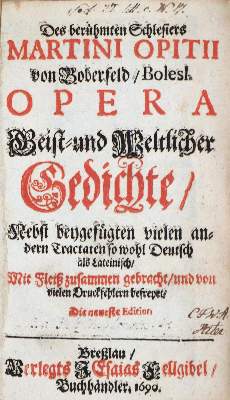 Bild Nr.1: 137-260 Opitz,M.: (Alte Drucke, Handschriften und Theologie)