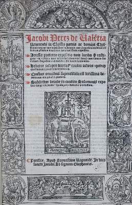 Bild Nr.1: 137-267 Perez de Valentia,J.: (Alte Drucke, Handschriften und Theologie)