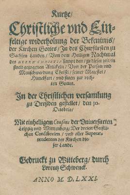 Bild Nr.3: 137-279 Reformation.: (Alte Drucke, Handschriften und Theologie)