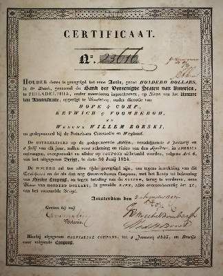 Bild Nr.1: 137-357 Certificaat: (Wirtschaft, Aktien)