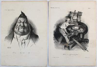 Bild Nr.3: 137-3589 Daumier, Honoré: (Künstlergraphik, Karikatur)