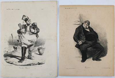 Bild Nr.2: 137-3592 Daumier, Honoré: (Künstlergraphik, Karikatur)