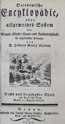 Bild Nr.1: 137-362 Krünitz,J.G.: (Wirtschaft)
