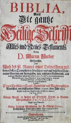 Bild Nr.1: 137-37 Biblia germanica.: (Bibeln)
