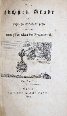 Bild Nr.1: 137-377 Höchsten Grade, Die.: (Freimaurerei)