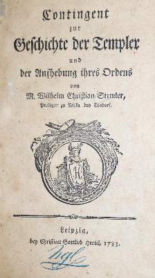 Bild Nr.1: 137-382 Stemler,W.C.: (Freimaurerei, Templer)