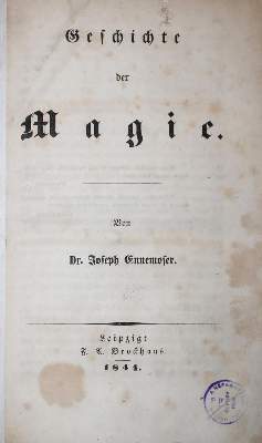 Bild Nr.1: 137-385 Ennemoser,J.: (Grenzwissenschaften und Okkultismus)