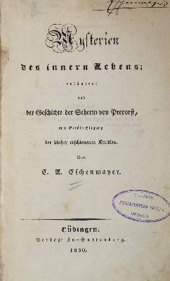 Bild Nr.1: 137-386 Eschenmayer,C.A.v.: (Grenzwissenschaften und Okkultismus)