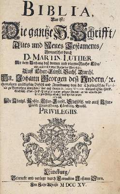 Bild Nr.1: 137-39 Biblia germanica.: (Bibeln)