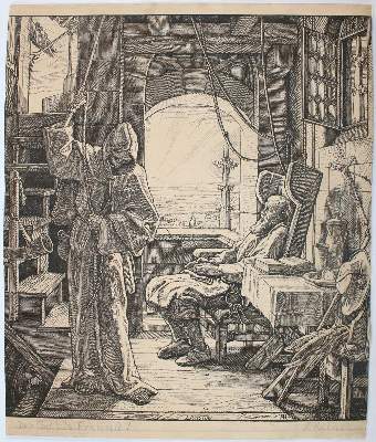 Bild Nr.1: 137-4055 Rethel, Alfred: (Künstlergraphik, Totentanz)
