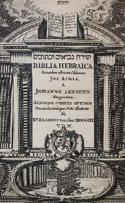 Bild Nr.1: 137-45 Biblia Hebraica,: (Bibeln)