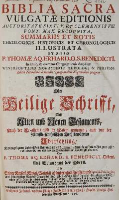 Bild Nr.3: 137-48 Biblia latino-germanica.: (Bibeln)