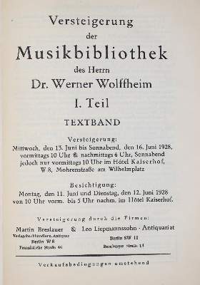 Bild Nr.3: 137-502 Sammlung: (Musik)