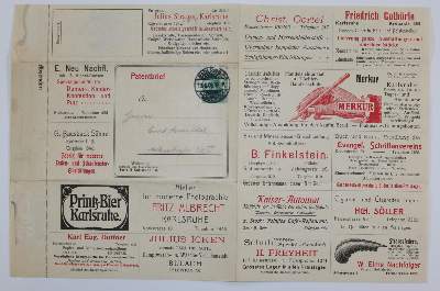 Bild Nr.3: 137-518 Patent- und Kartenbrief.: (Philatelie)