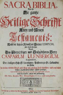 Bild Nr.1: 137-59 Sacra Biblia: (Bibeln)