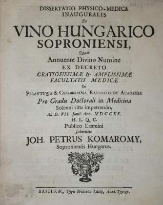 Bild Nr.1: 137-592 Komaromy,J.P.: (Küche und Haushalt, Getränke, Wein)