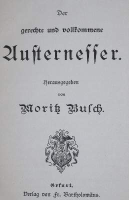 Bild Nr.1: 137-611 Busch,M.: (Küche und Haushalt, Kochbücher, Austern)