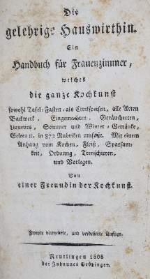 Bild Nr.1: 137-617 (Bürger,A.C.).: (Küche und Haushalt, Kochbücher)