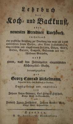 Bild Nr.1: 137-619 Bickelmann,G.C.: (Küche und Haushalt, Kochbücher, Dresden)