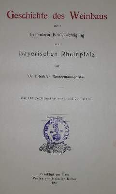 Bild Nr.1: 137-695 Schimanski,A.: (Land- und Forstwirtschaft, Wein und Weinbau)