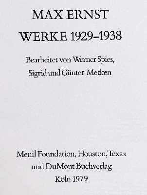 Bild Nr.1: 137-720 Spies,W. (Hrsg.).: (Ernst)