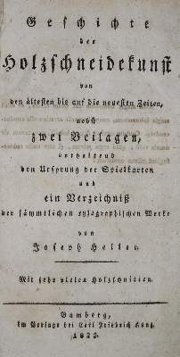 Bild Nr.1: 137-731 Heller,J.: (Holzschneidekunst, Spielkarten)