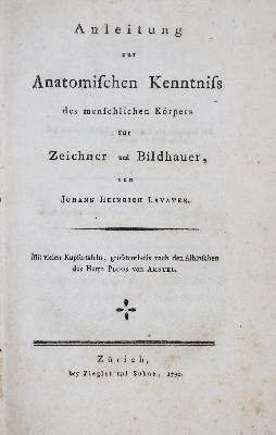 Bild Nr.2: 137-736 Lavater,J.H.: (Kunstwissenschaft)