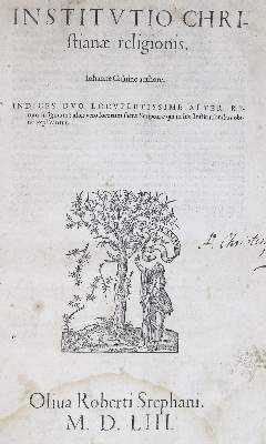 Bild Nr.1: 137-75 Calvin,J.: (Alte Drucke, Handschriften und Theologie)