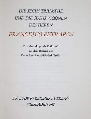 Bild Nr.4: 137-831 Petrarca,F.: (Faksimile)