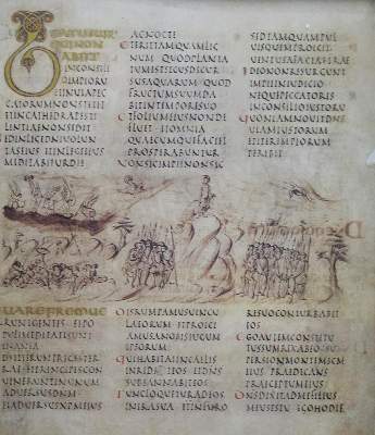 Bild Nr.1: 137-838 Utrecht-Psalter.: (Faksimile)
