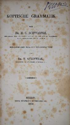 Bild Nr.1: 137-843 Schwartze,M.G.: (Lexika - Wörterbücher - Sprachwissenschaften, Ägypten)