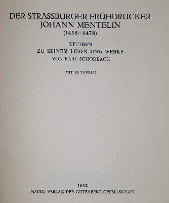 Bild Nr.1: 137-857 Schorbach,K.: (Mentelin)