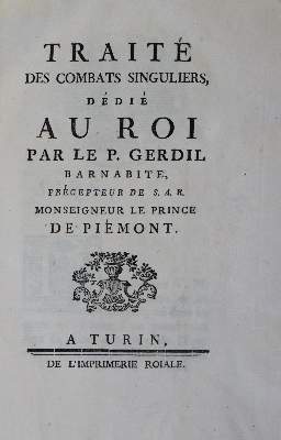 Bild Nr.1: 137-881 Gerdil,G.S.: (Duelle)