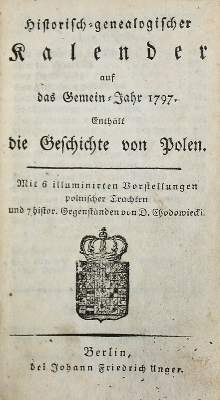 Bild Nr.2: 137-960 Historisch-genealogischer Kalender: (Almanache, Polen)