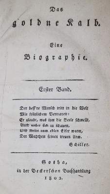 Bild Nr.1: 137-970 (Bentzel-Sternau,K.C.E.v.).: (Literatur und illustrierte Bücher bis 19.Jahrhundert)