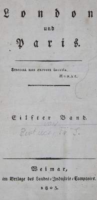 Bild Nr.1: 137-972 (Bertuch,F.J. Hrsg.).: (Literatur und illustrierte Bücher bis 19.Jahrhundert)
