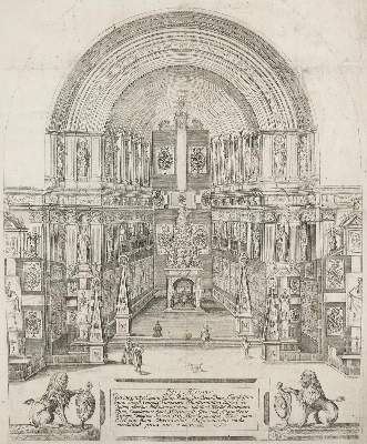 Bild Nr.1: 137-98 Castrum Doloris.: (Einblattdruck)