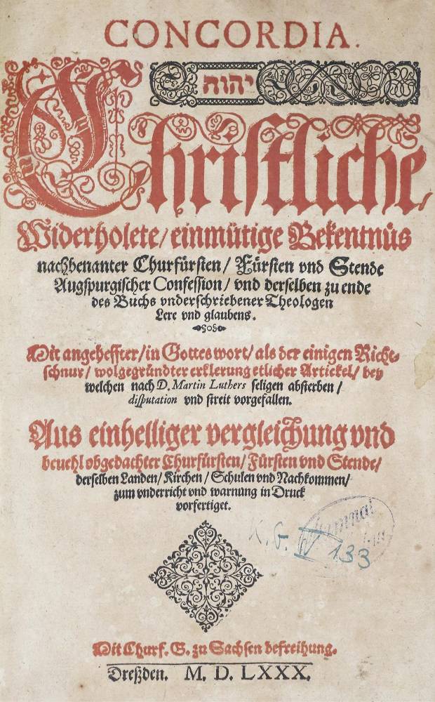 Große Abbildung Nr.1: 138-102 Concordia.: (Alte Drucke, Handschriften und Theologie)