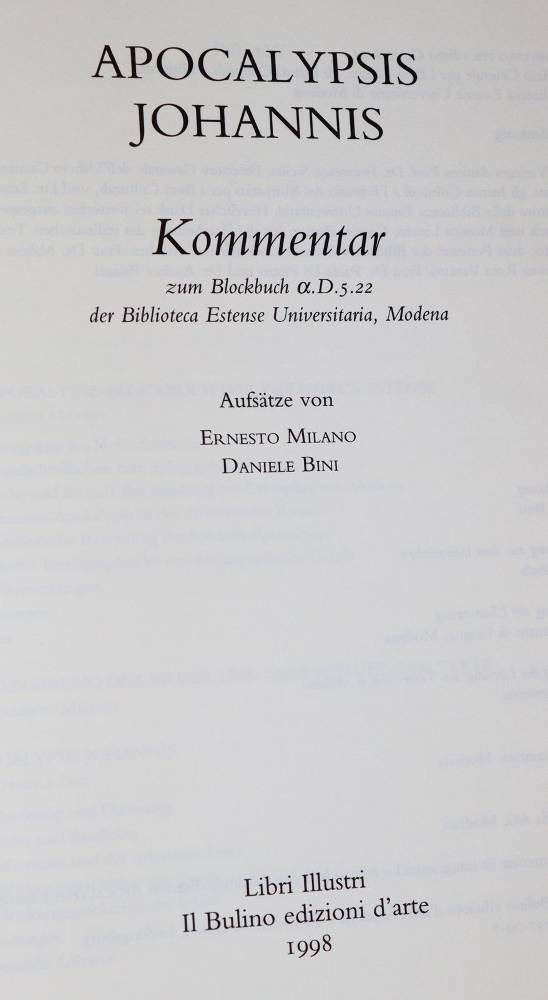 Große Abbildung Nr.4: 138-1043 Apocalypsis Johannis: (Faksimile)