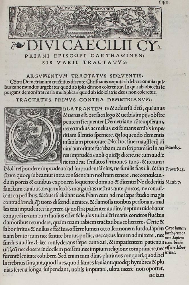 Große Abbildung Nr.2: 138-105 Cyprianus,C.: (Alte Drucke, Handschriften und Theologie)