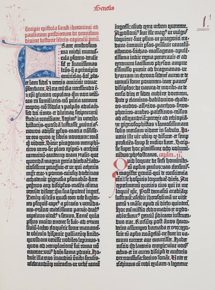 Große Abbildung Nr.1: 138-1060 Biblia Sacra Mazarinea.: (Faksimile)