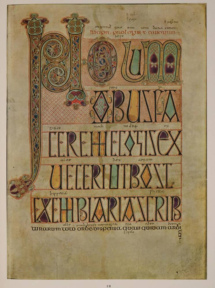 Große Abbildung Nr.3: 138-1067 Codex Lindisfarnensis.: (Faksimile)