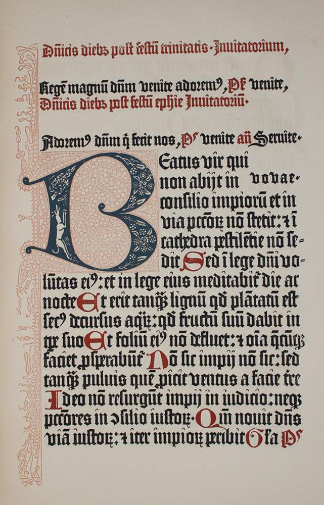 Große Abbildung Nr.1: 138-1094 Mainzer Psalter von 1457, Der.: (Faksimile)
