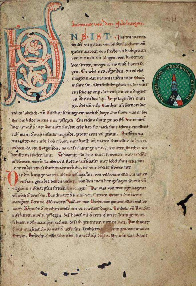 Große Abbildung Nr.1: 138-1101 Nibelungenlied, Das,: (Faksimile)