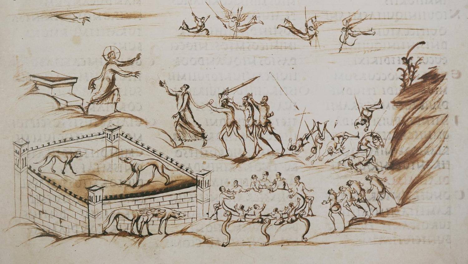 Große Abbildung Nr.1: 138-1120 Utrecht-Psalter.: (Faksimile)