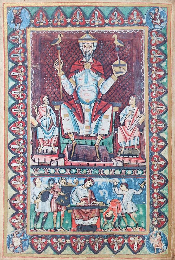Große Abbildung Nr.1: 138-1126 Werdener Psalter.: (Faksimile)