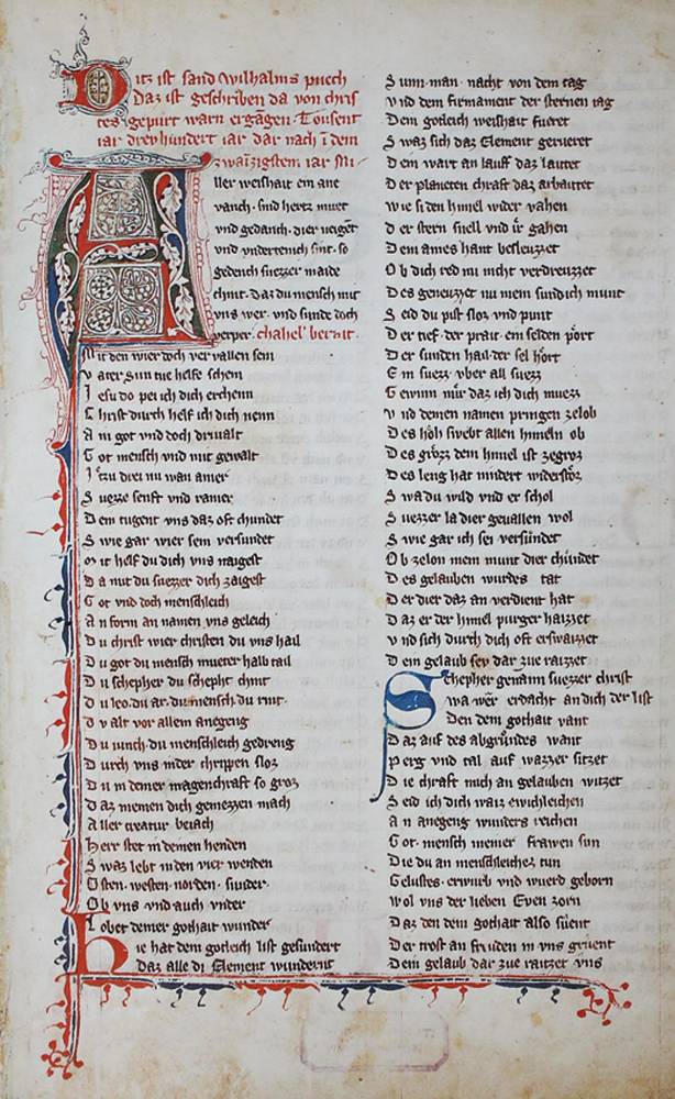 Große Abbildung Nr.1: 138-1128 Wolfram von Eschenbach.: (Faksimile)