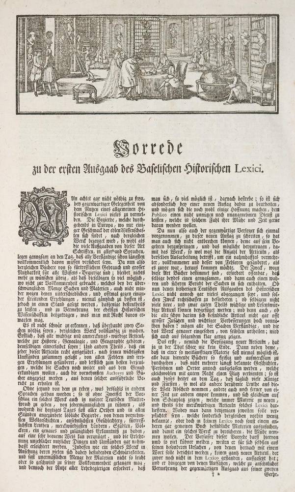 Große Abbildung Nr.2: 138-1145 Iselin,J.C. (Hrsg.).: (Lexika - Wörterbücher - Sprachwissenschaften)